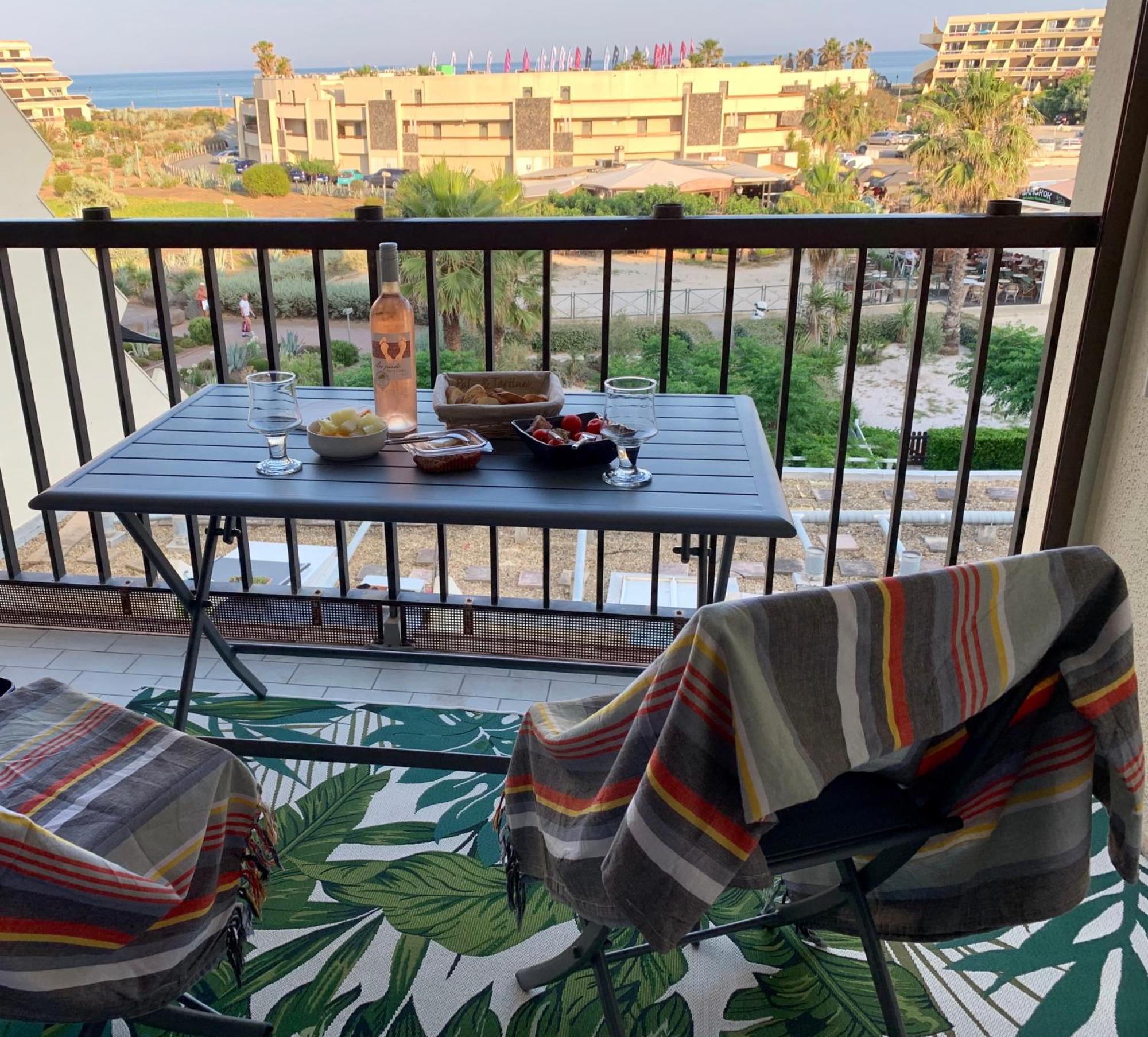 BAGATELLE NATURISTE HELIOPOLIS clim ascenseur vue mer parking privé Agde Esterno foto